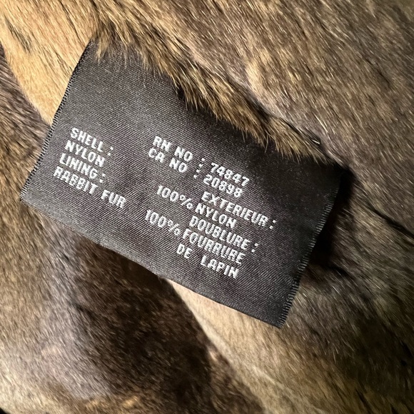 SOLD ! VTG ANDREW MARC Genuine Leather Rabbit Fur Thermolite Jacket - Picture 11 of 16